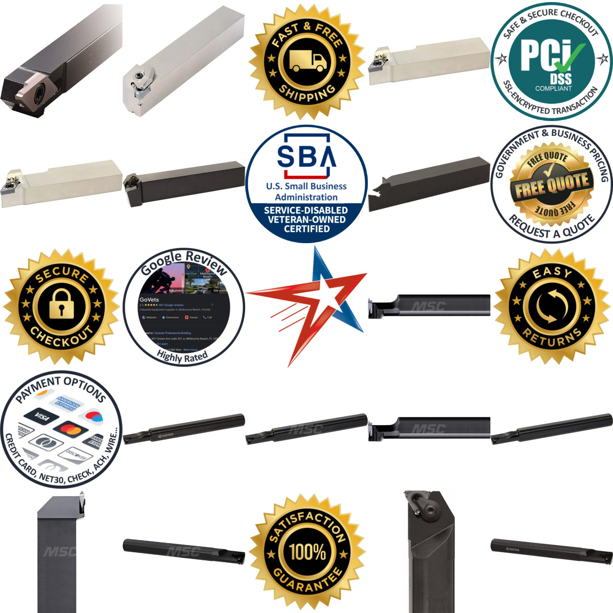 Millions of Products A selection of Kyocera products on GoVets