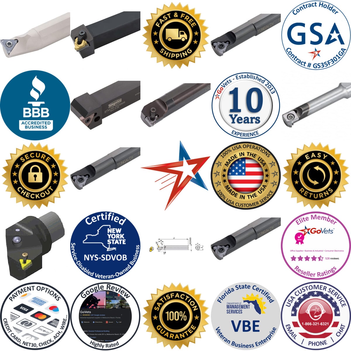 Millions of Products A selection of Tungaloy products on GoVets