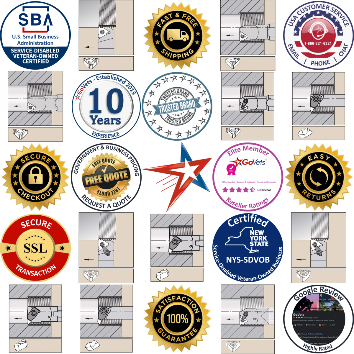 Millions of Products A selection of Widia products on GoVets