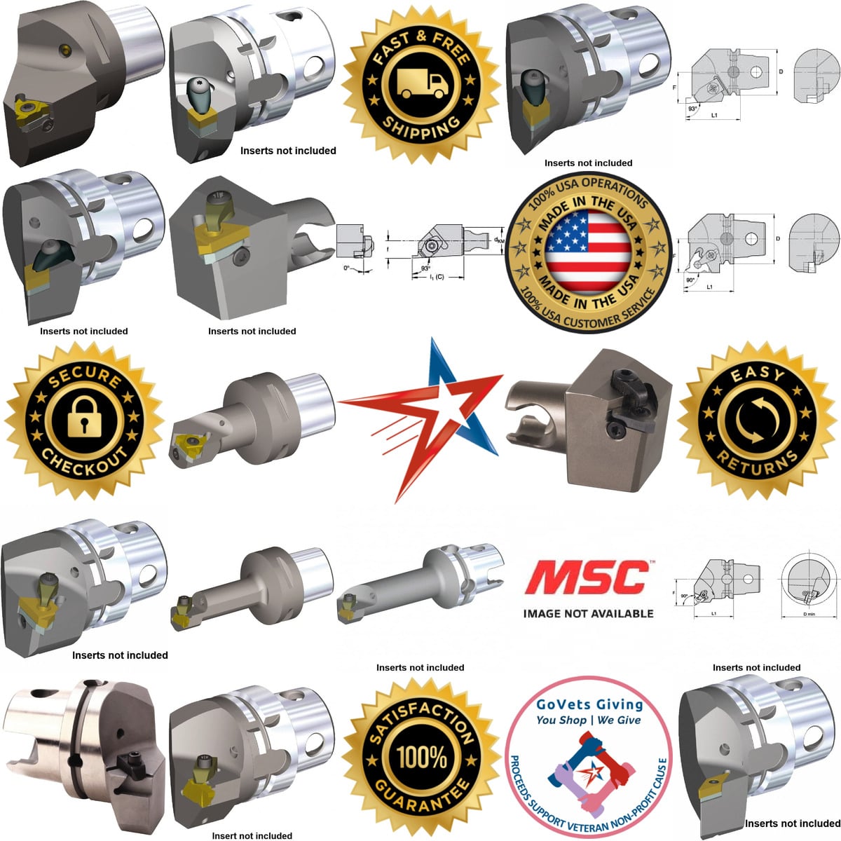 Millions of Products A selection of Kennametal products on GoVets