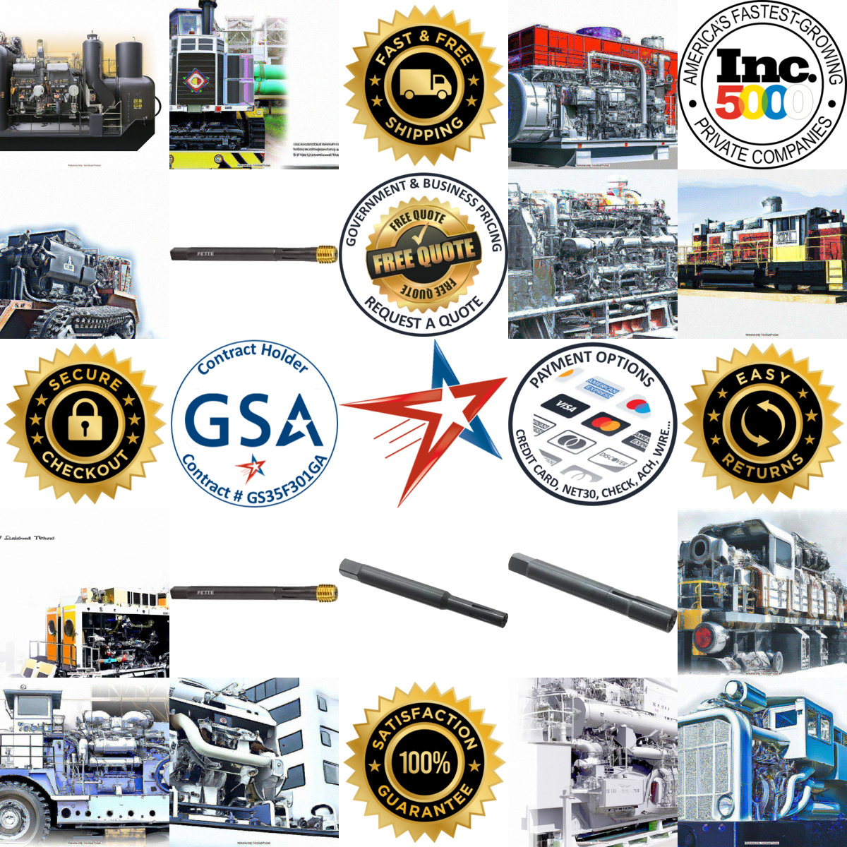 Millions of Products A selection of Replaceable Tip Thread Forming Taps products on GoVets