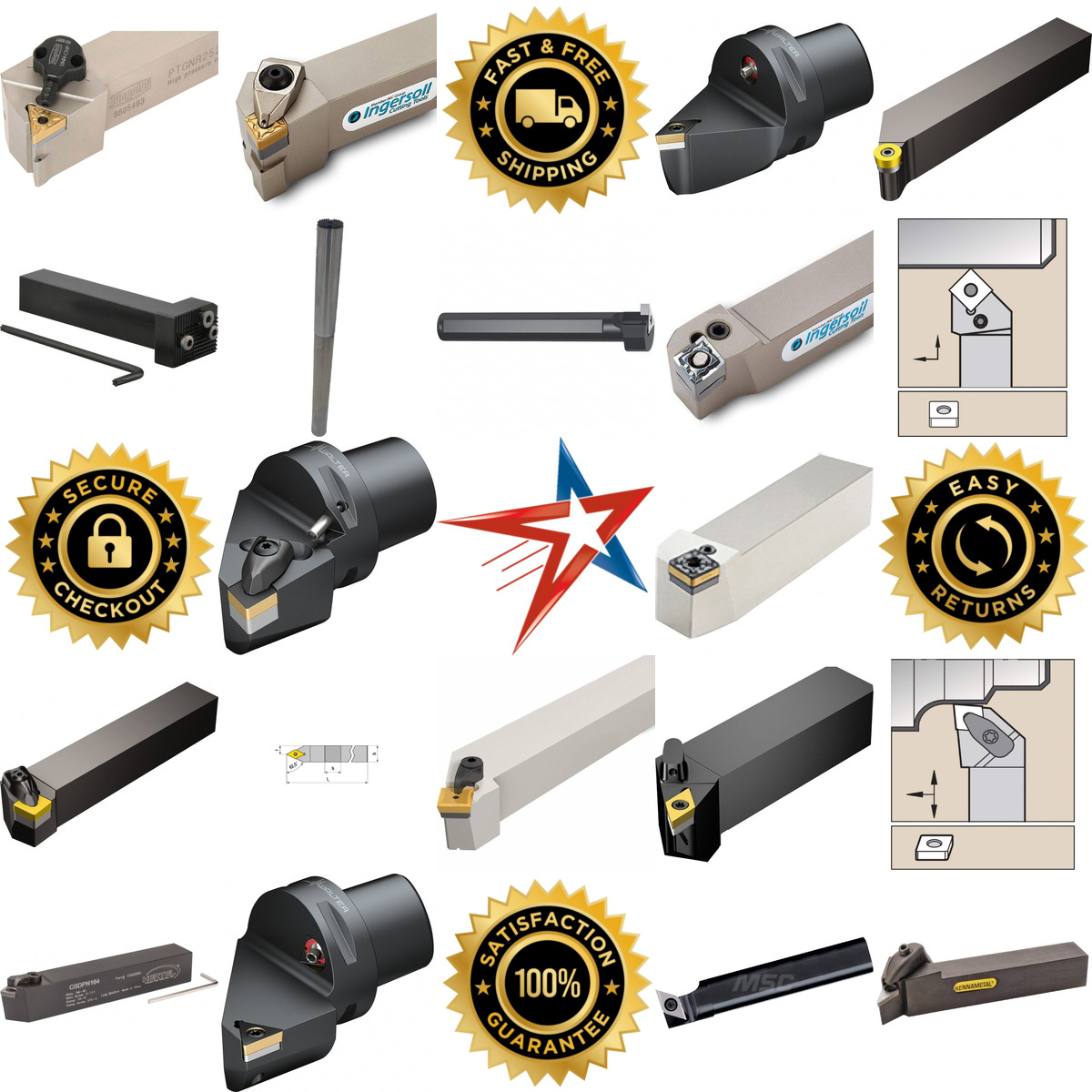 A selection of Indexable Turning Toolholders products on GoVets