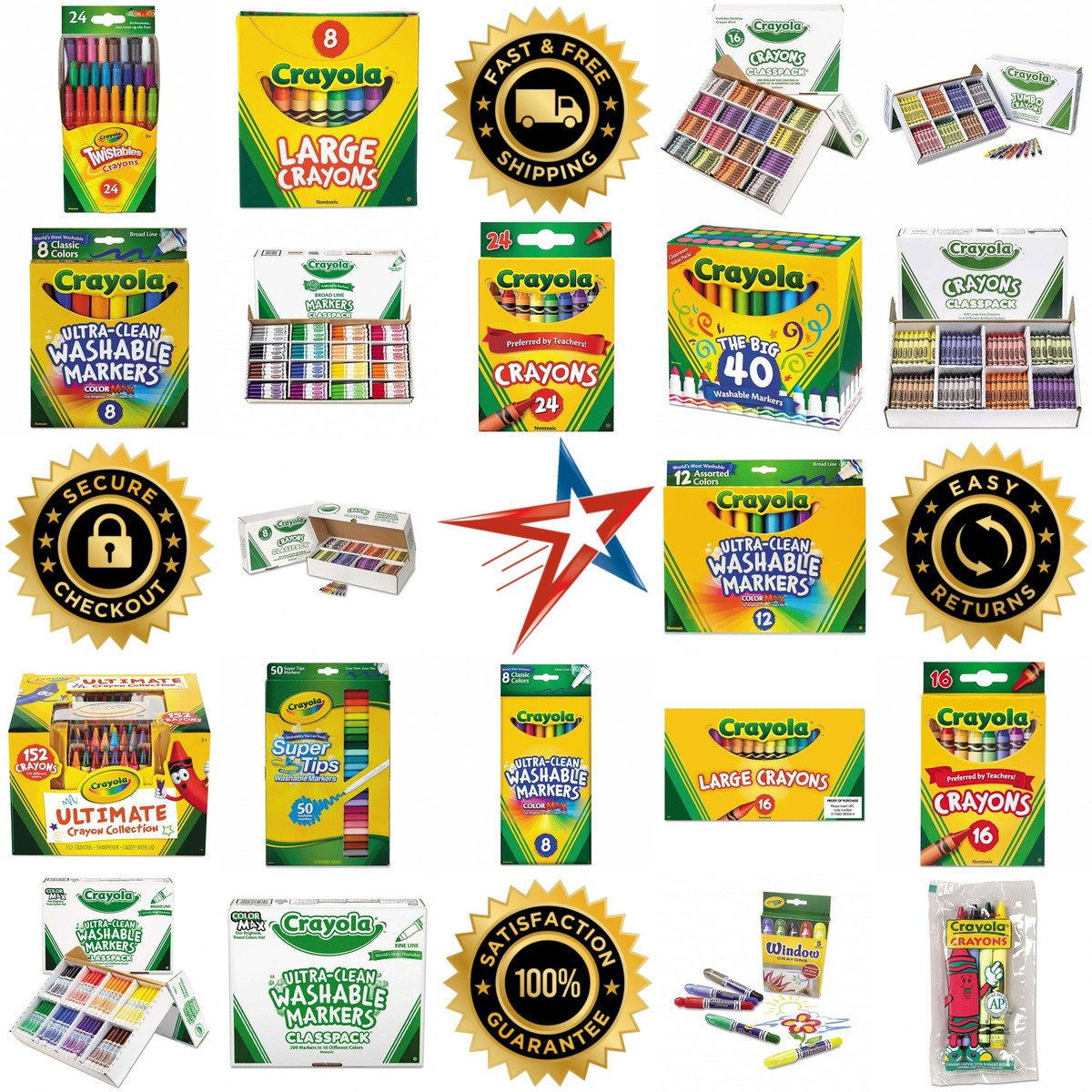 A selection of Crayola products on GoVets