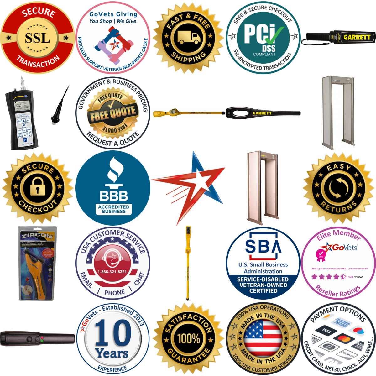 Millions of Products A selection of Metal Detectors and Magnetic Locators products on GoVets