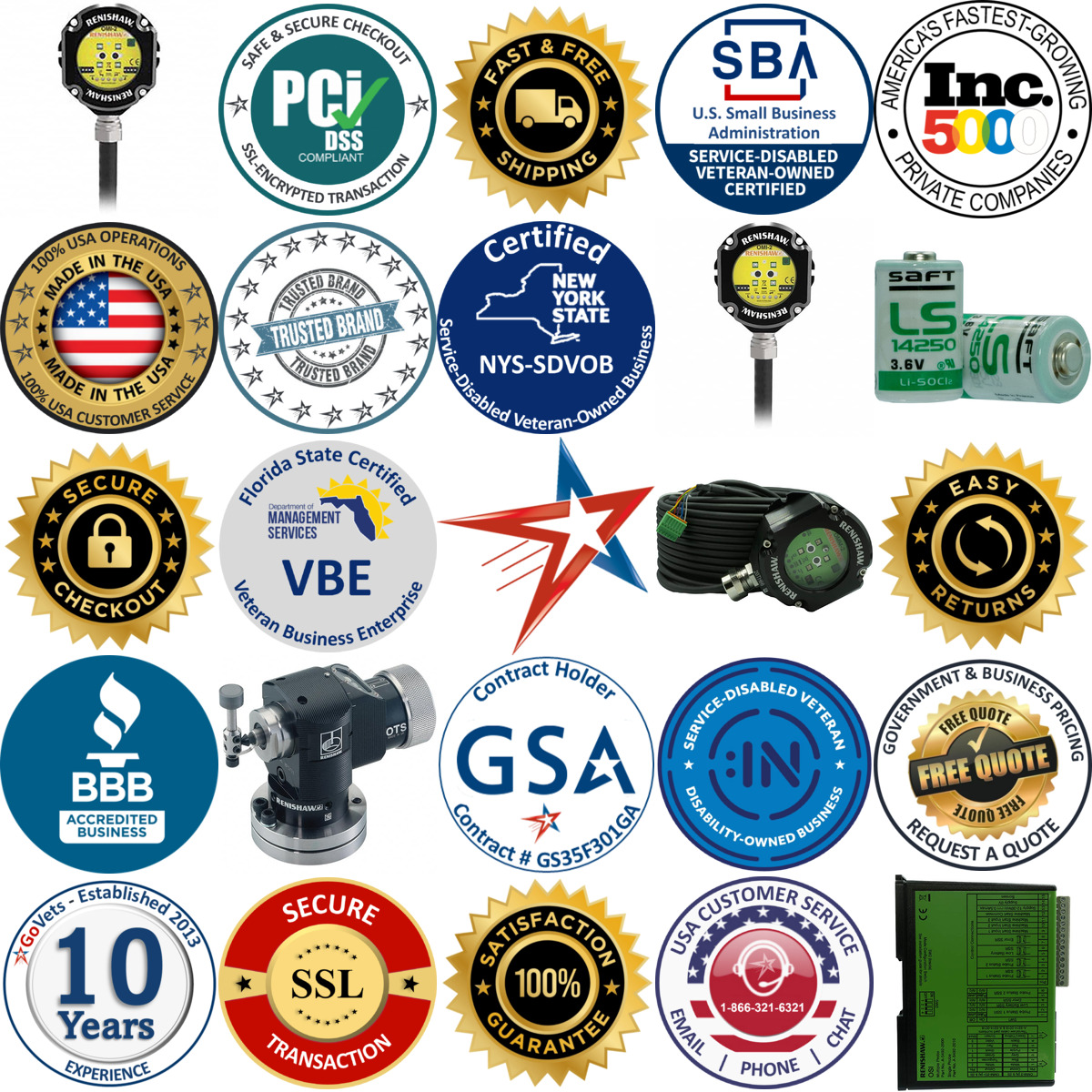 A selection of Machine Tool Probes and Accessories products on GoVets