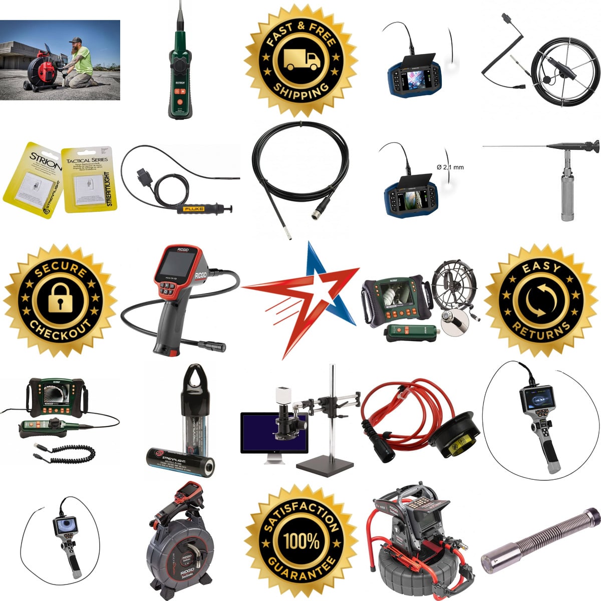 Millions of Products A selection of Borescopes Inspection Cameras and Video Borescopes products on GoVets