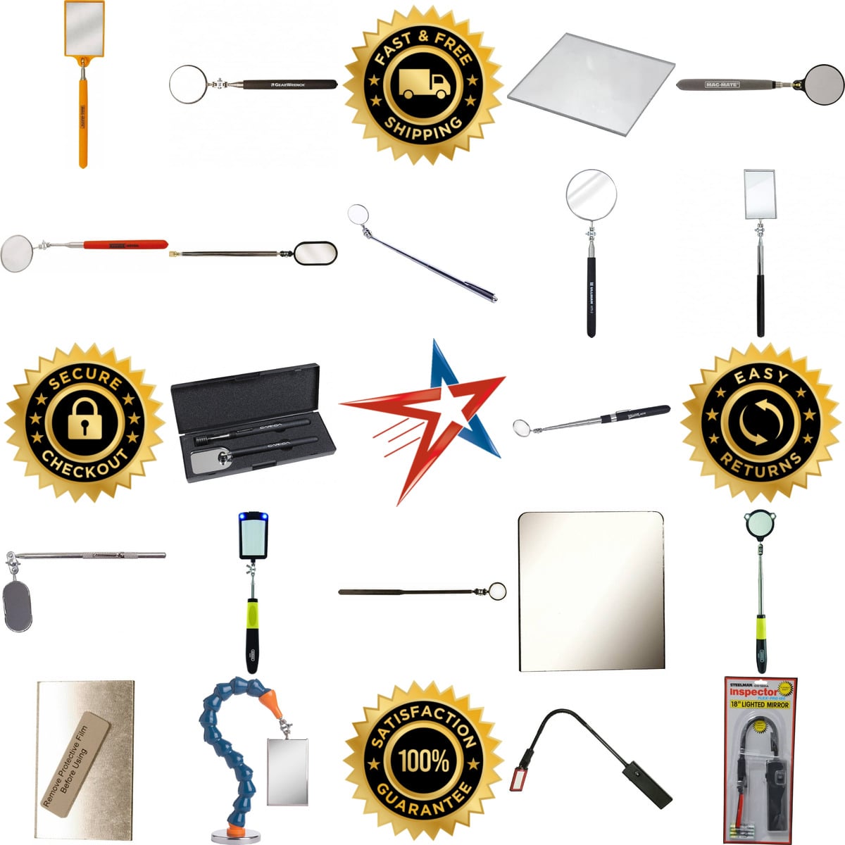 Millions of Products A selection of Inspection Lights and Mirrors products on GoVets