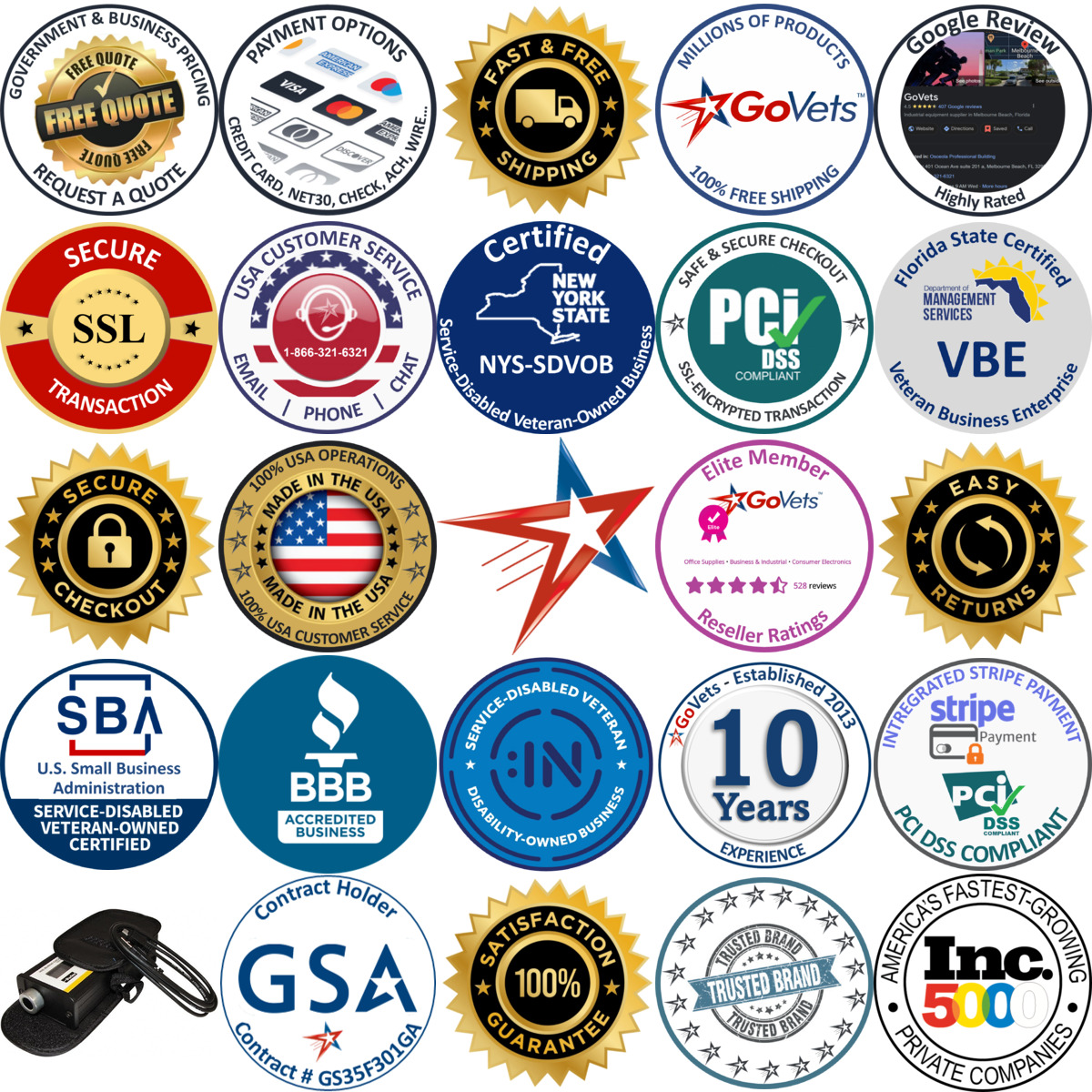 A selection of Bearing Checkers products on GoVets