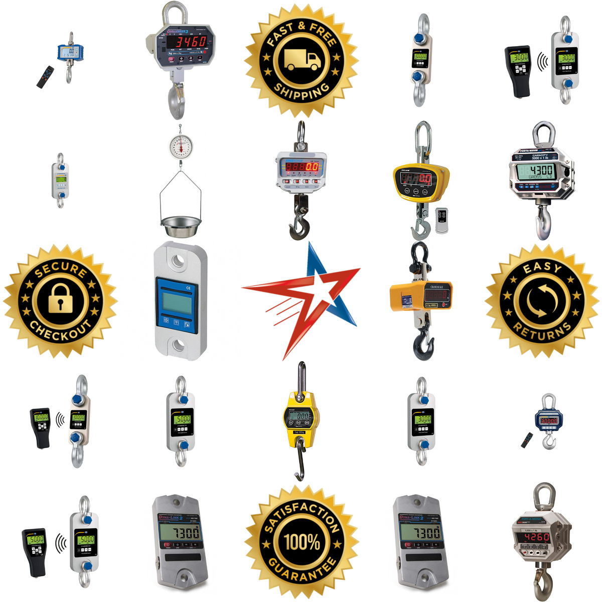 A selection of Crane Scales and Hanging Scales products on GoVets