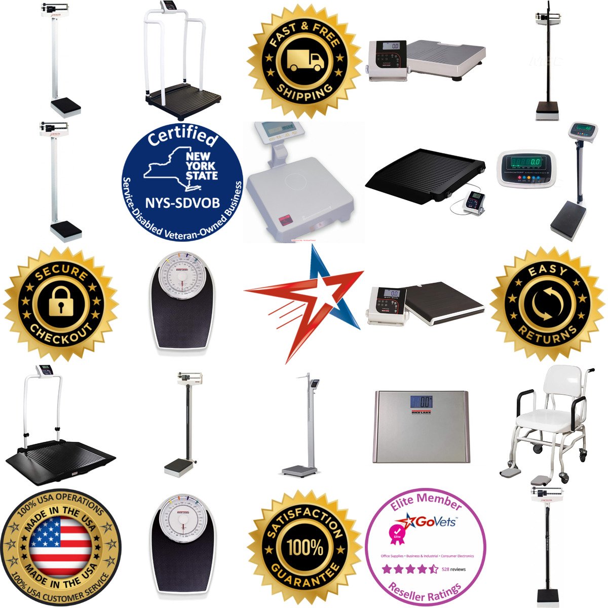 A selection of Personal and Medical Digital and Beam Scales products on GoVets
