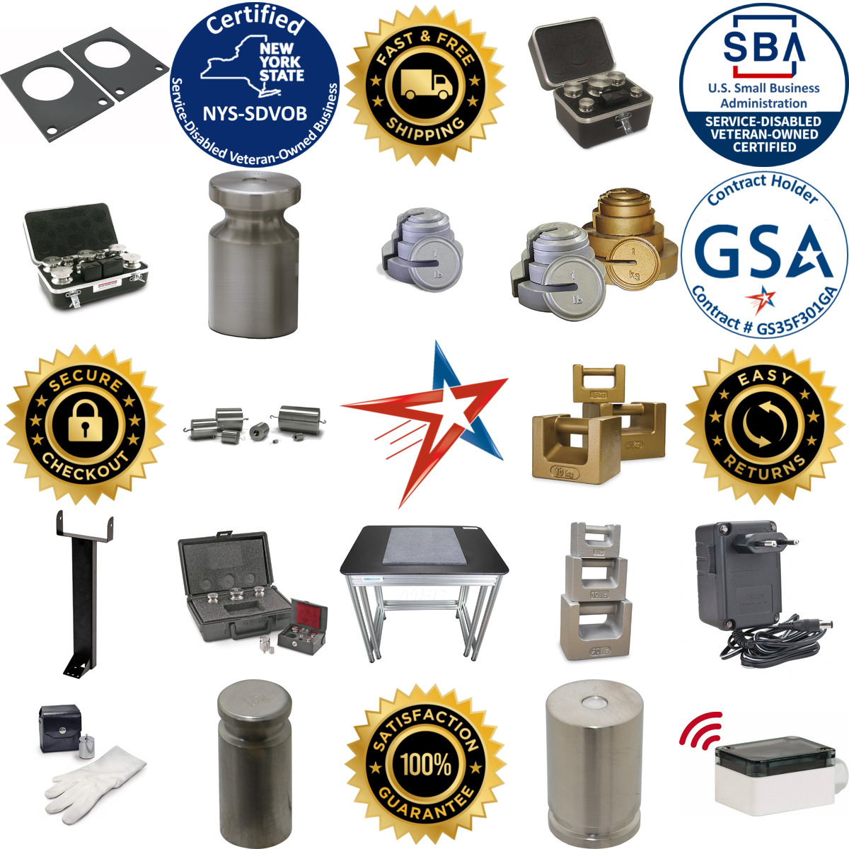 A selection of Scale Scoops Scale Calibration Masses and Scale Accessories products on GoVets