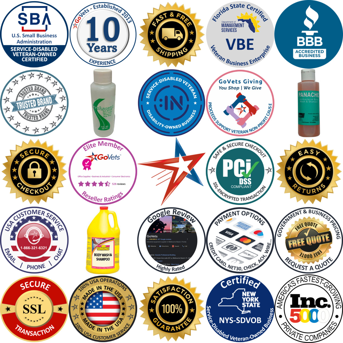 Millions of Products A selection of Body Wash products on GoVets