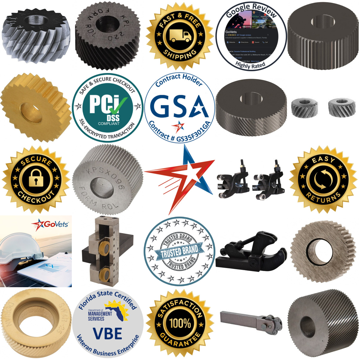 A selection of Knurling Tools products on GoVets