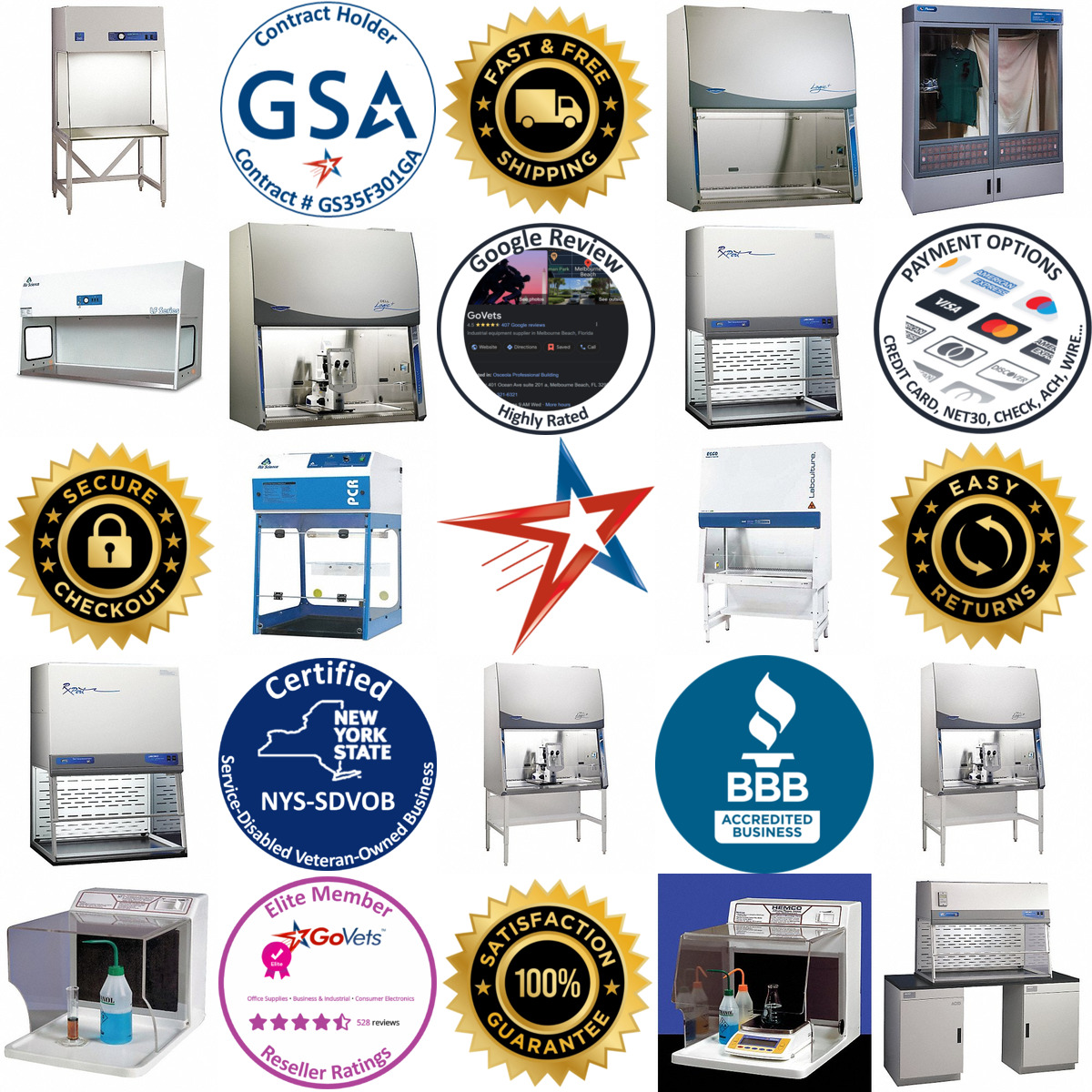 A selection of Ductless Fume Hoods products on GoVets