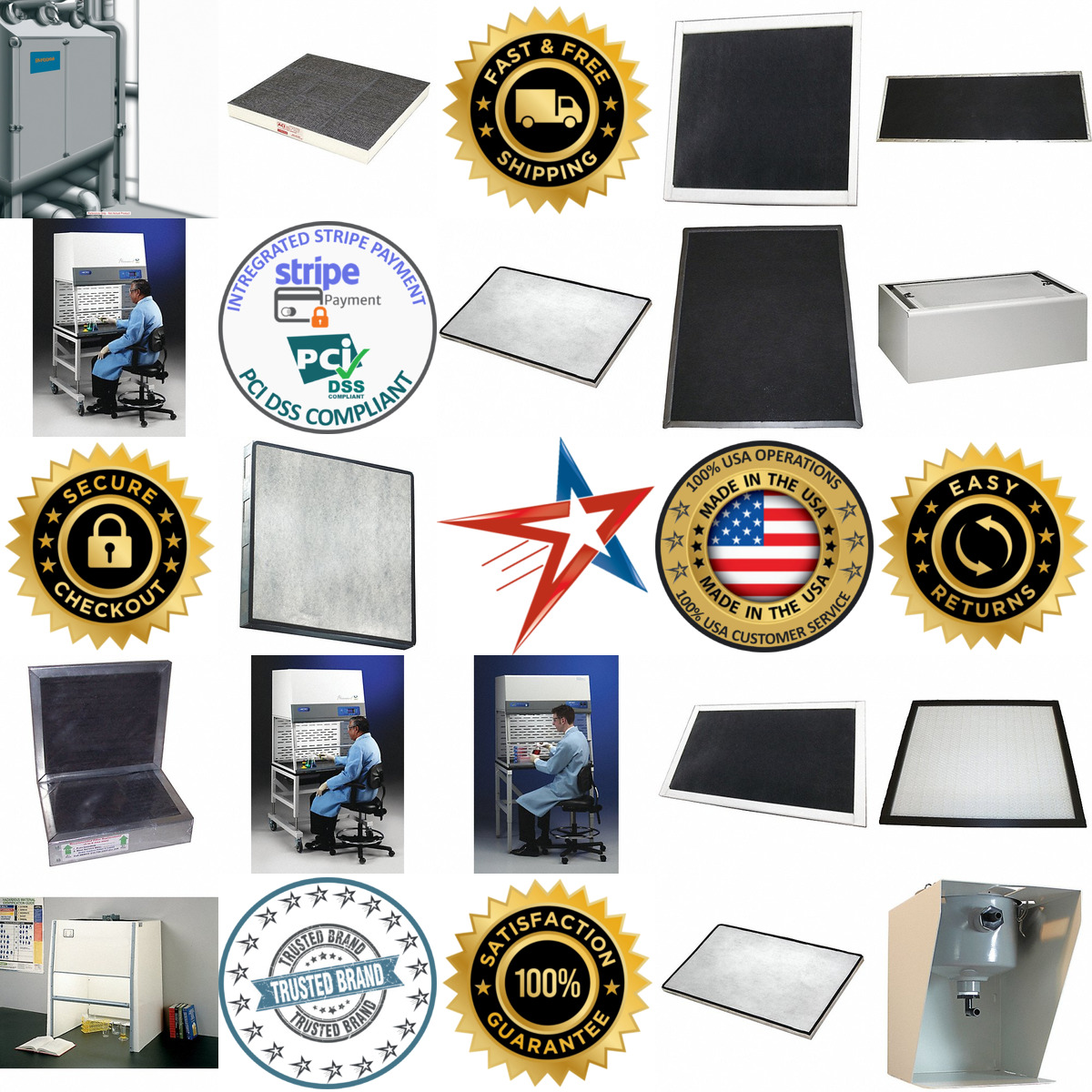 A selection of Fume Hood Filters products on GoVets
