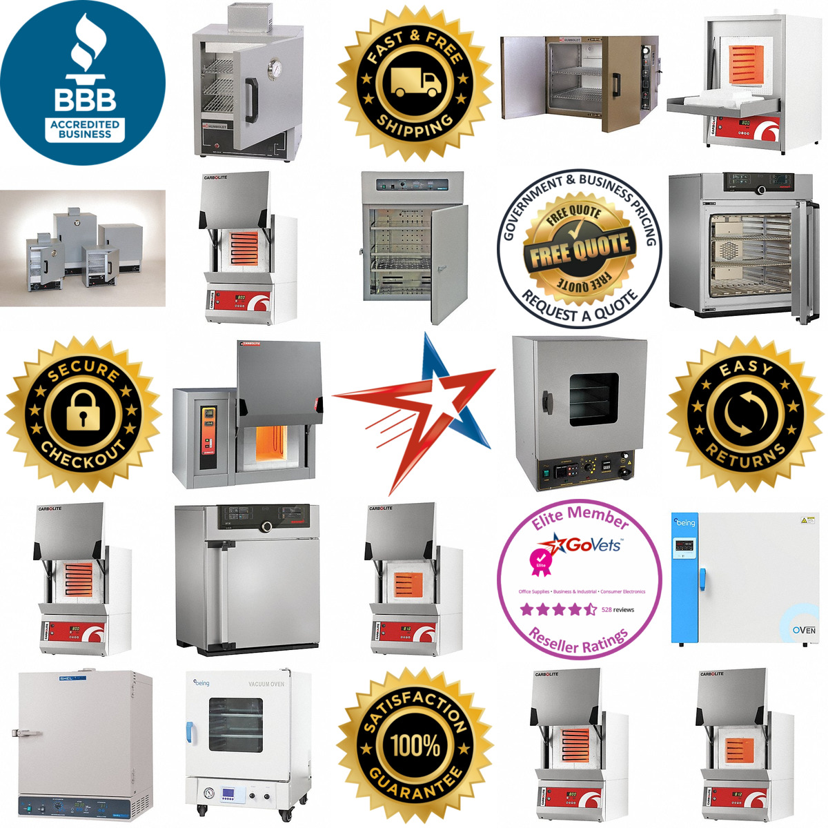 A selection of Laboratory Ovens and Furnaces products on GoVets