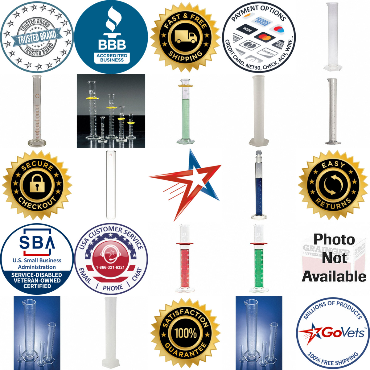 A selection of Graduated Cylinders products on GoVets