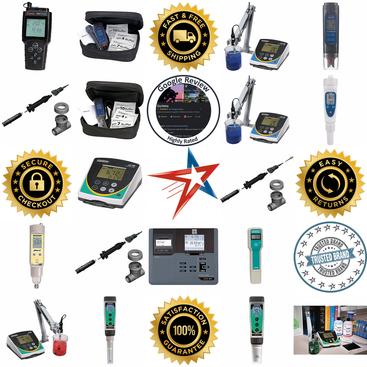A selection of ph Meters products on GoVets