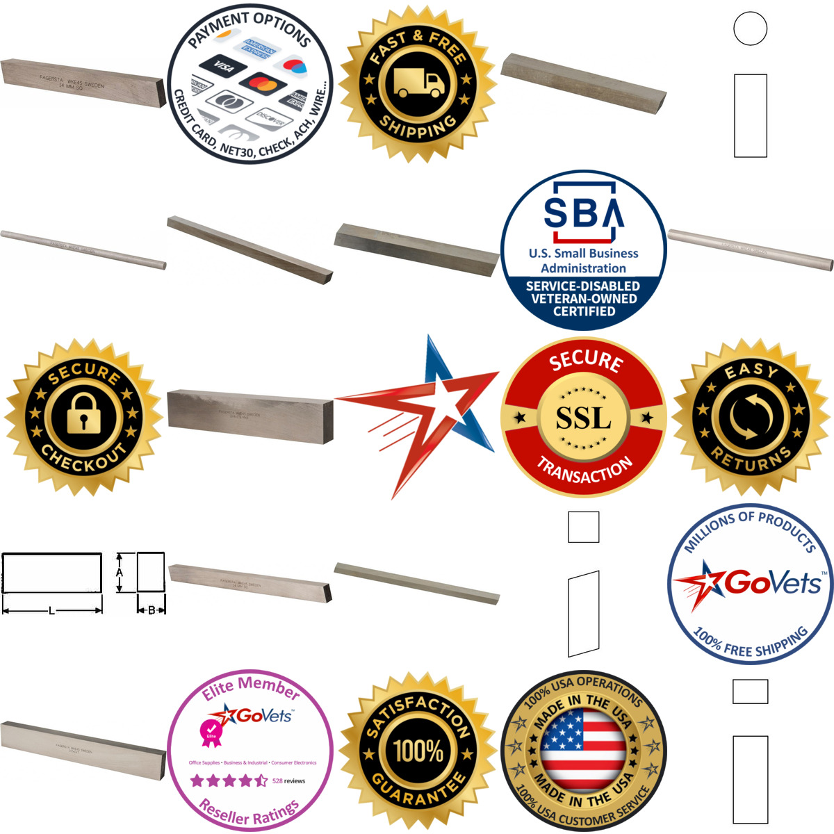 Millions of Products A selection of Seco products on GoVets