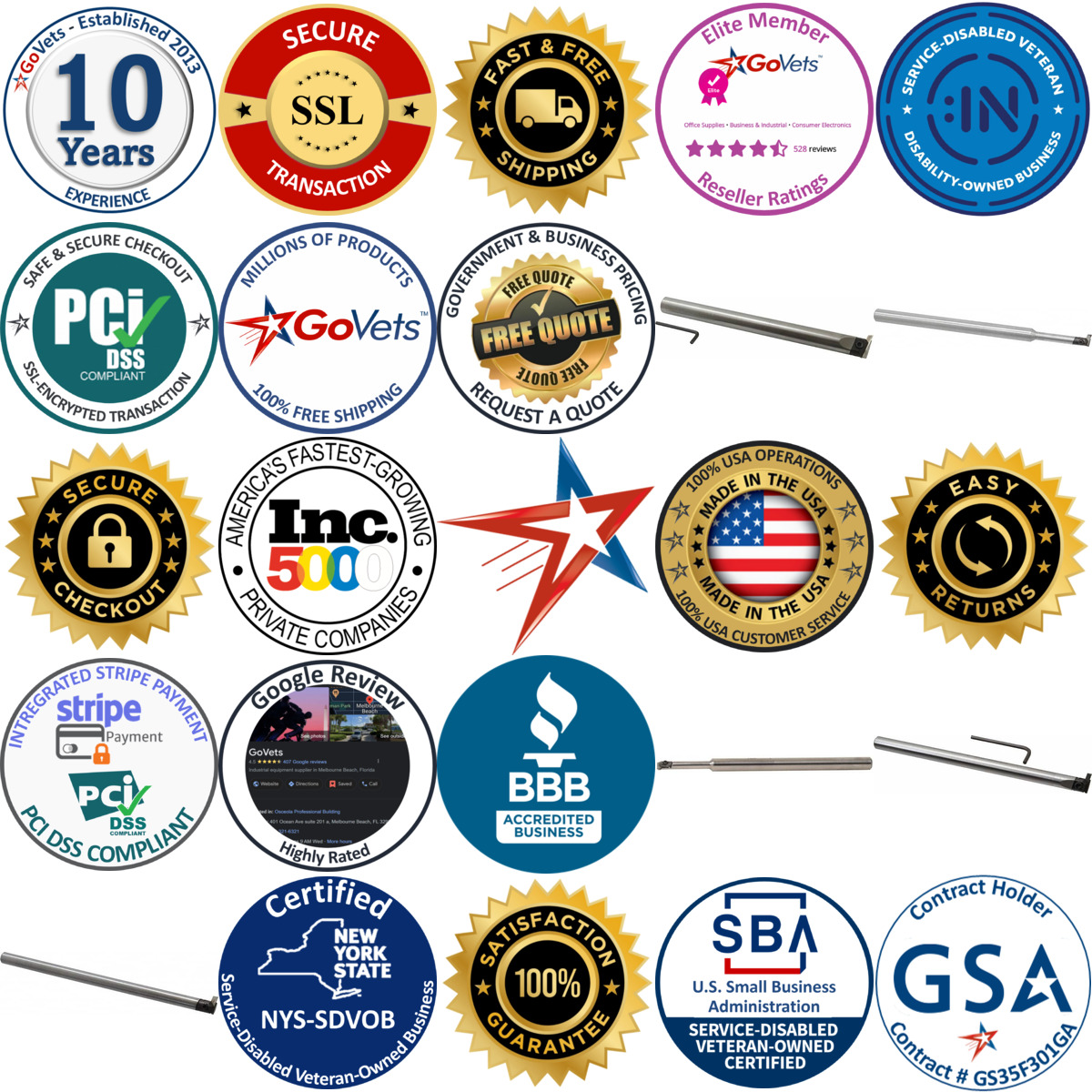 Millions of Products A selection of Everede Tool products on GoVets