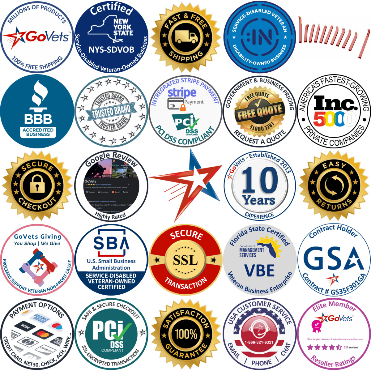 A selection of Shop Fox products on GoVets