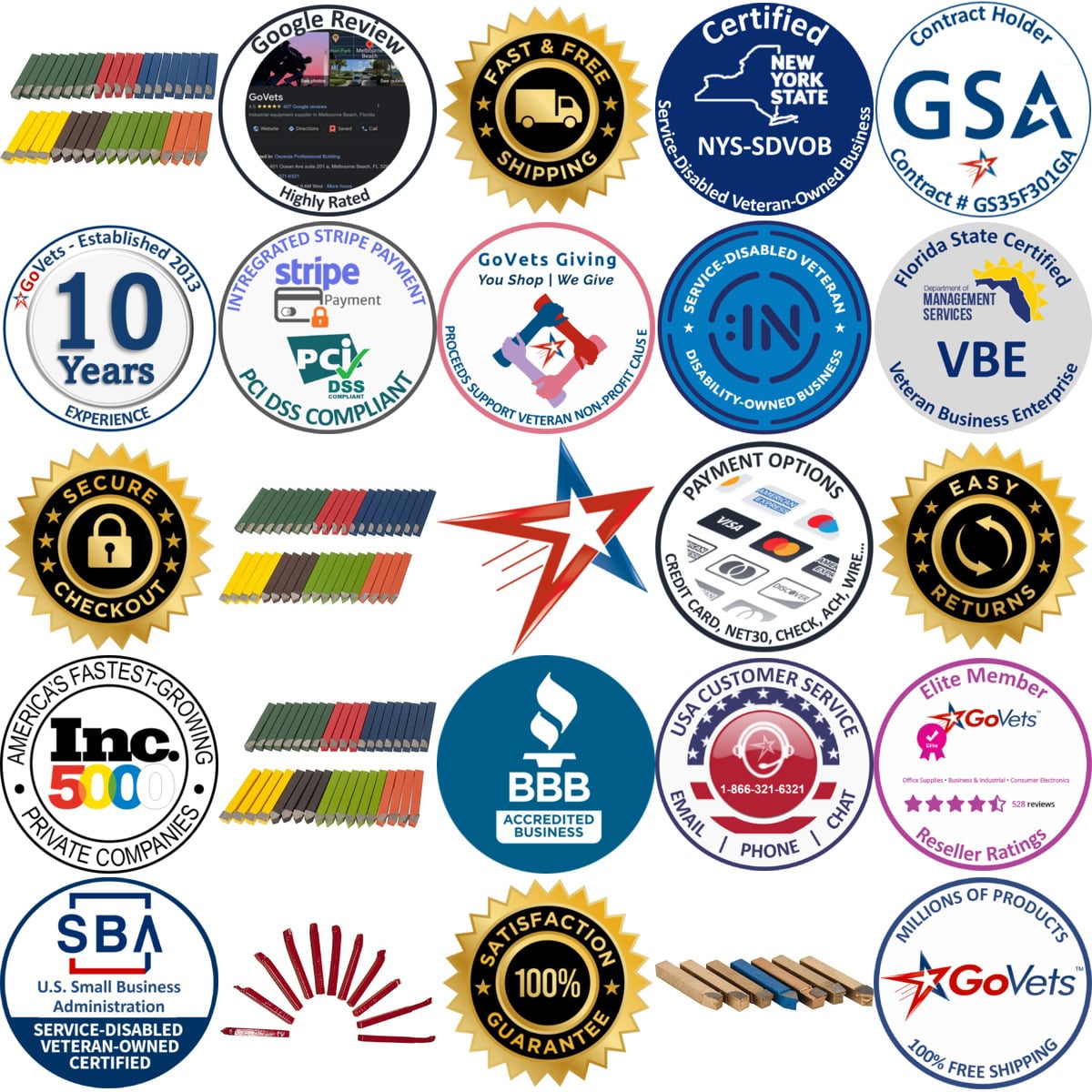 Millions of Products A selection of Value Collection products on GoVets