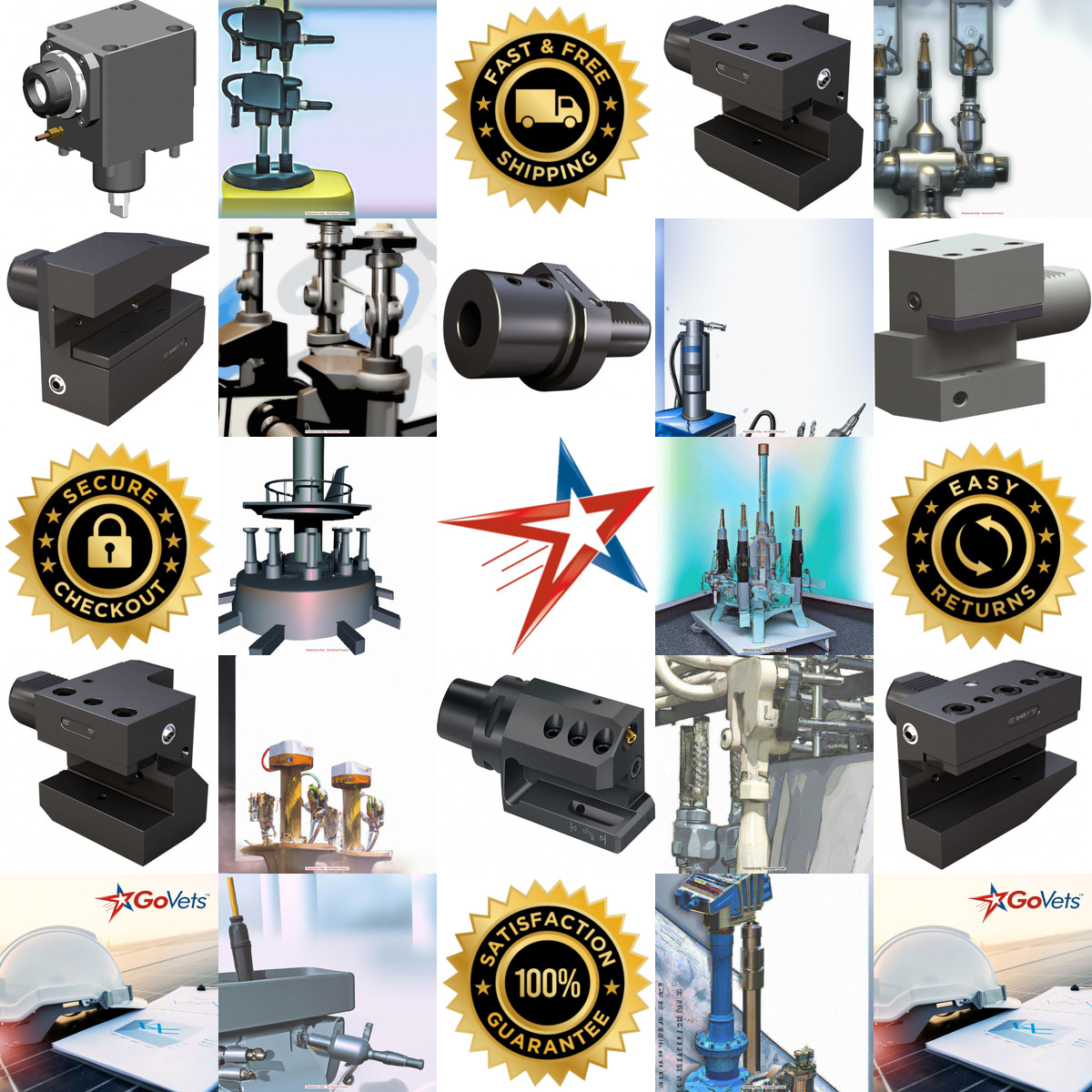 A selection of Live Tooling and Turret id Tool Blocks products on GoVets