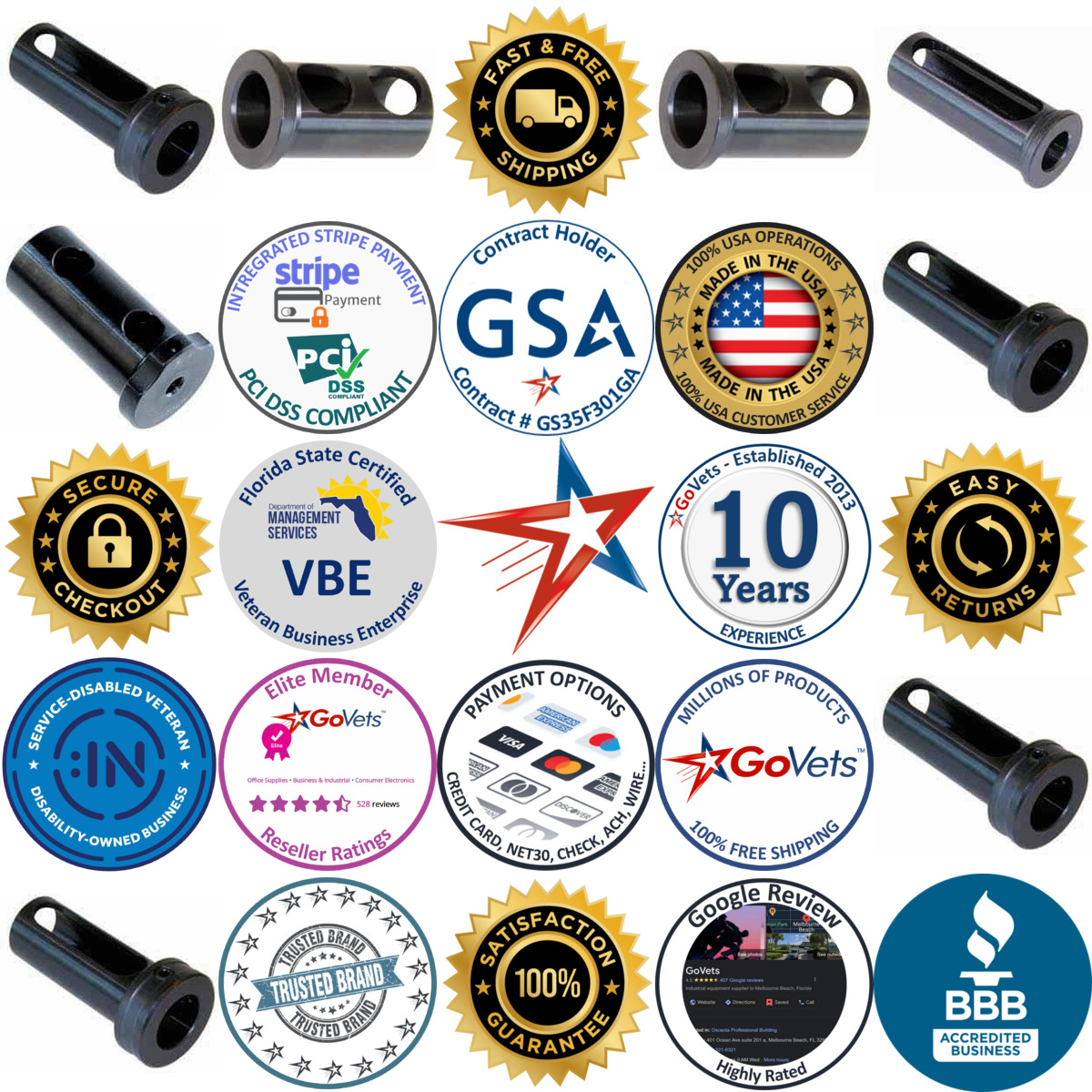 Millions of Products A selection of Collis Tool products on GoVets