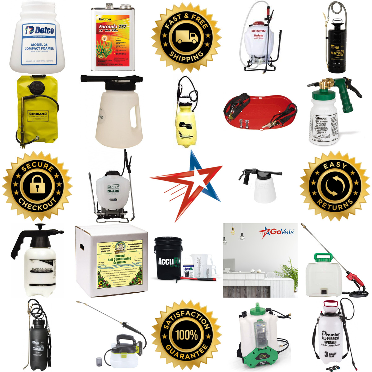A selection of Garden and Pump Sprayers and Accessories products on GoVets