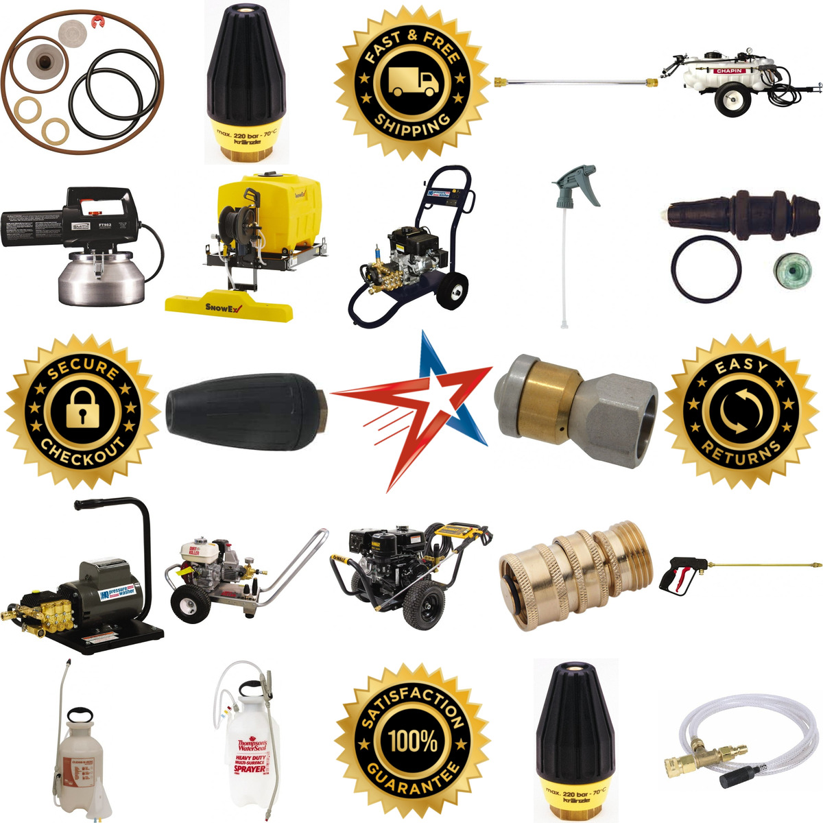 A selection of Pressure Washers and Sprayers products on GoVets