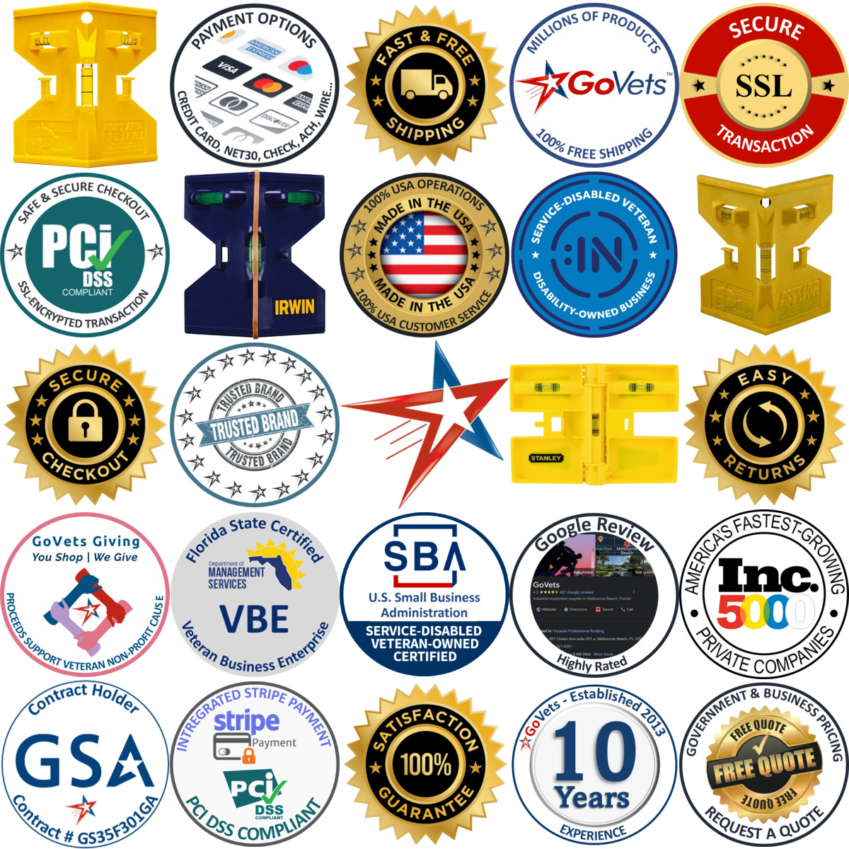 Millions of Products A selection of Post Levels products on GoVets