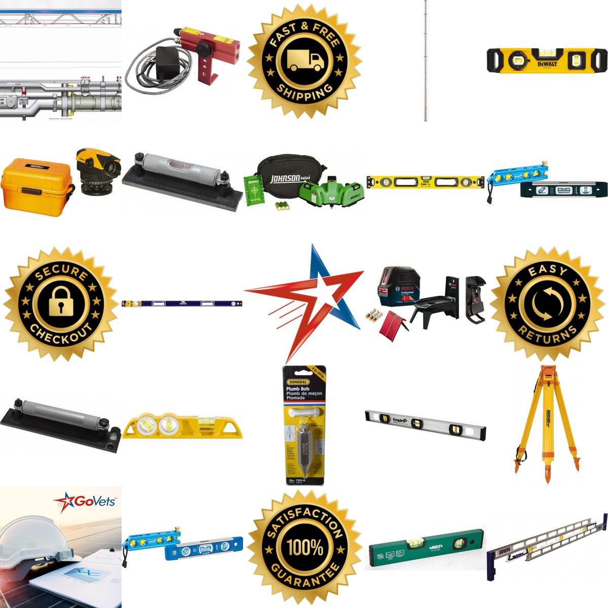 A selection of Levels and Plumb Bobs products on GoVets