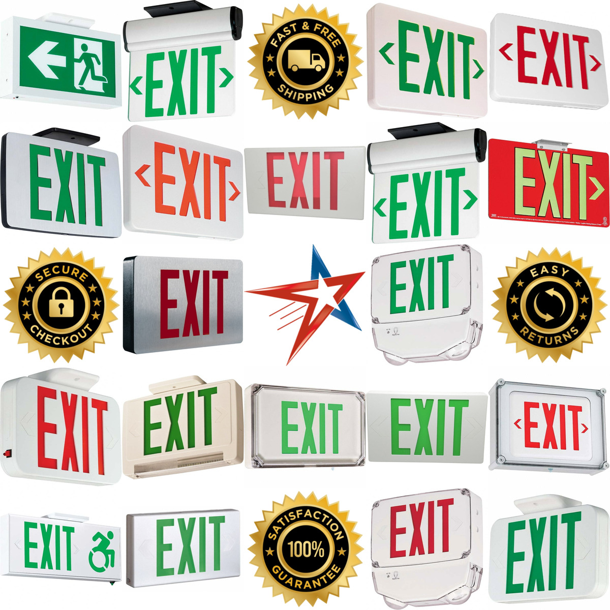 A selection of Illuminated Exit Signs products on GoVets