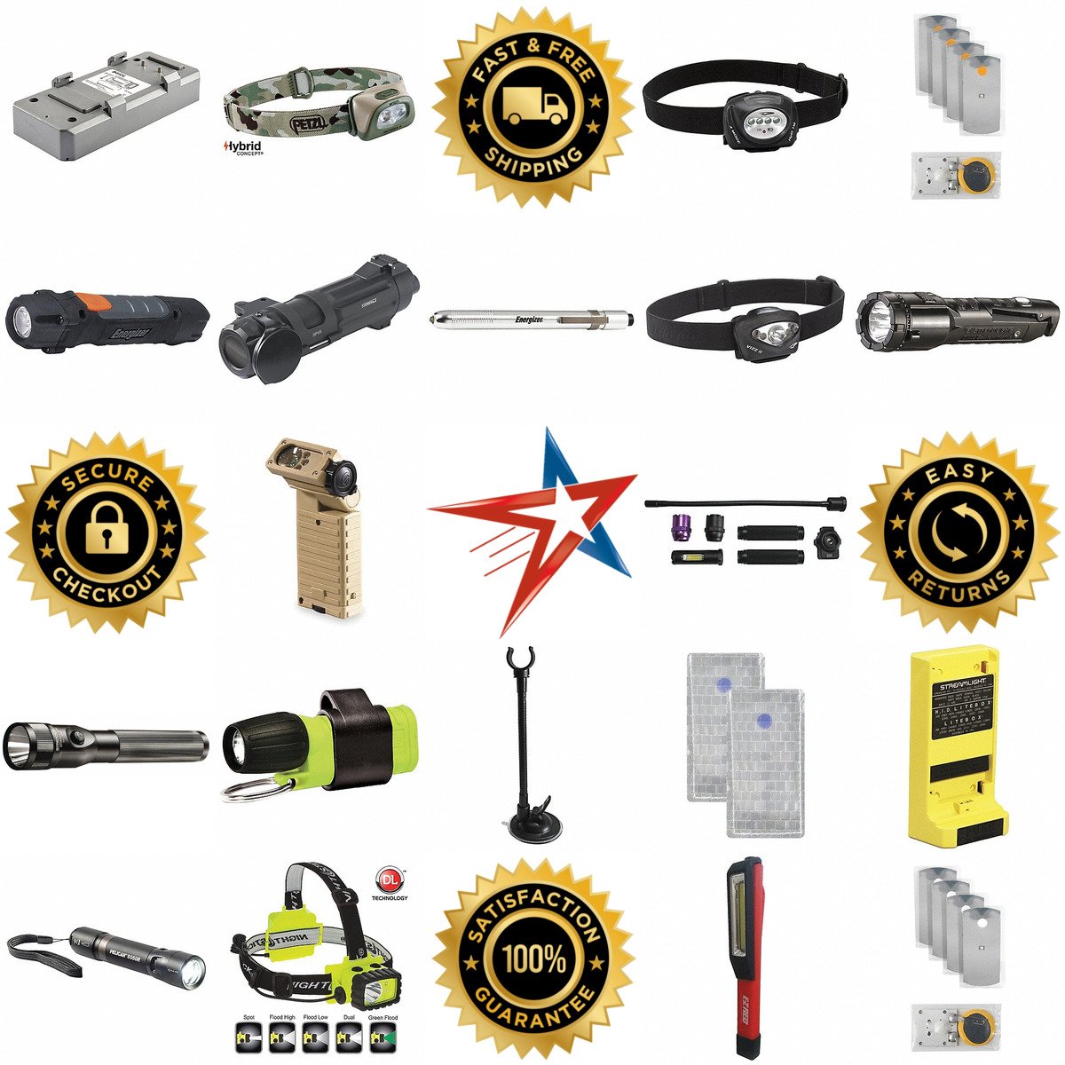 A selection of Flashlights products on GoVets