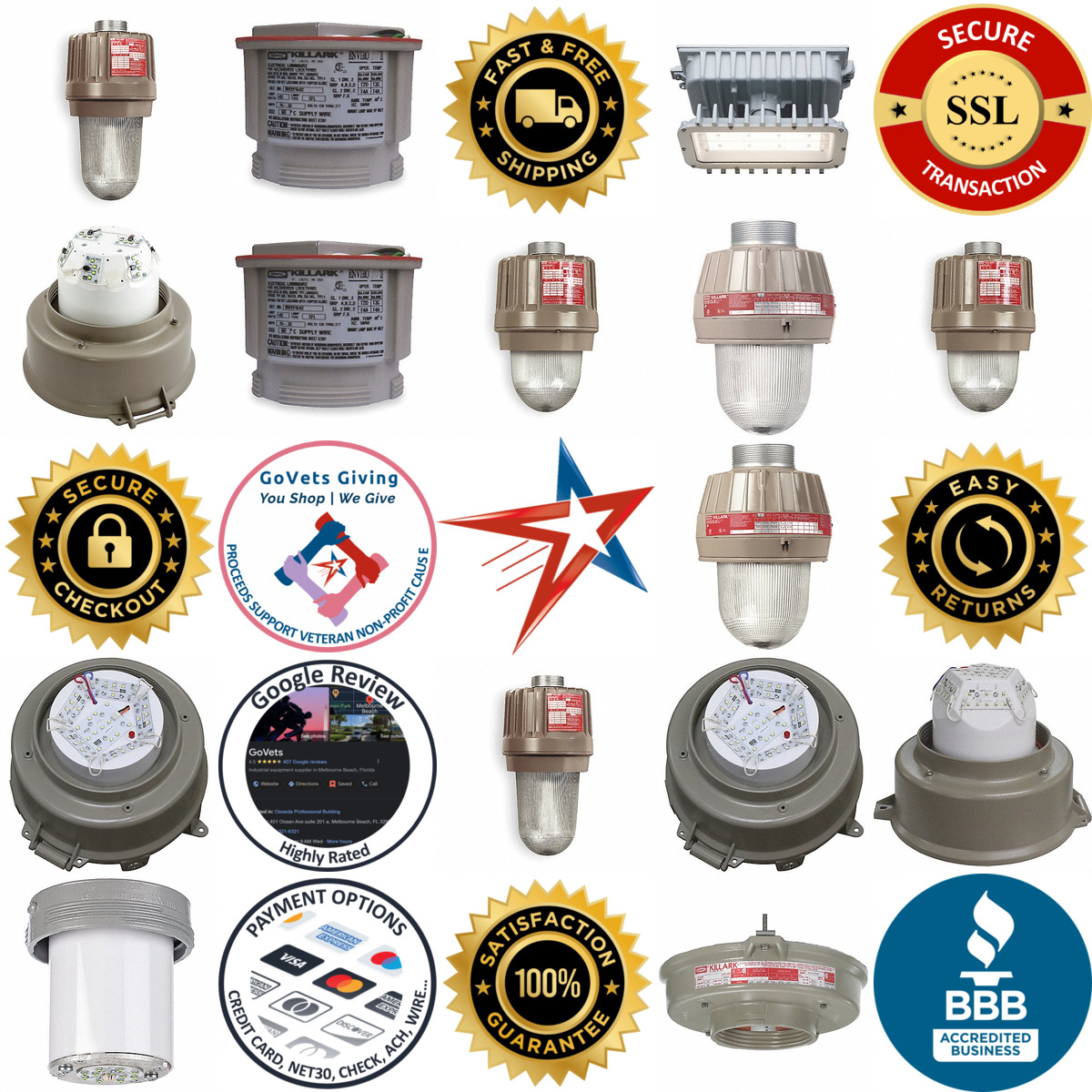 A selection of Hazardous Location Lighting Fixture Components products on GoVets