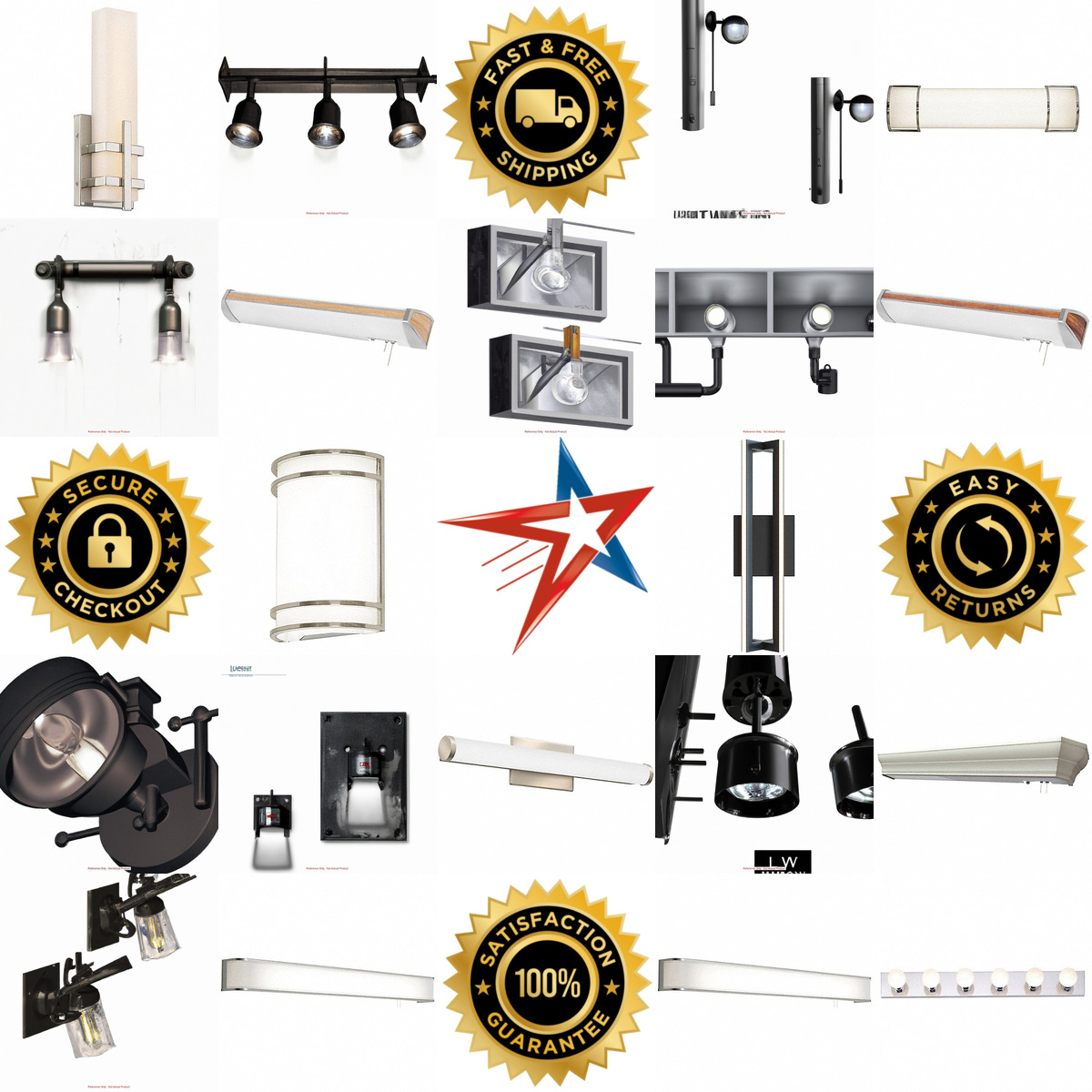 A selection of Wall Flush Mount Lights products on GoVets