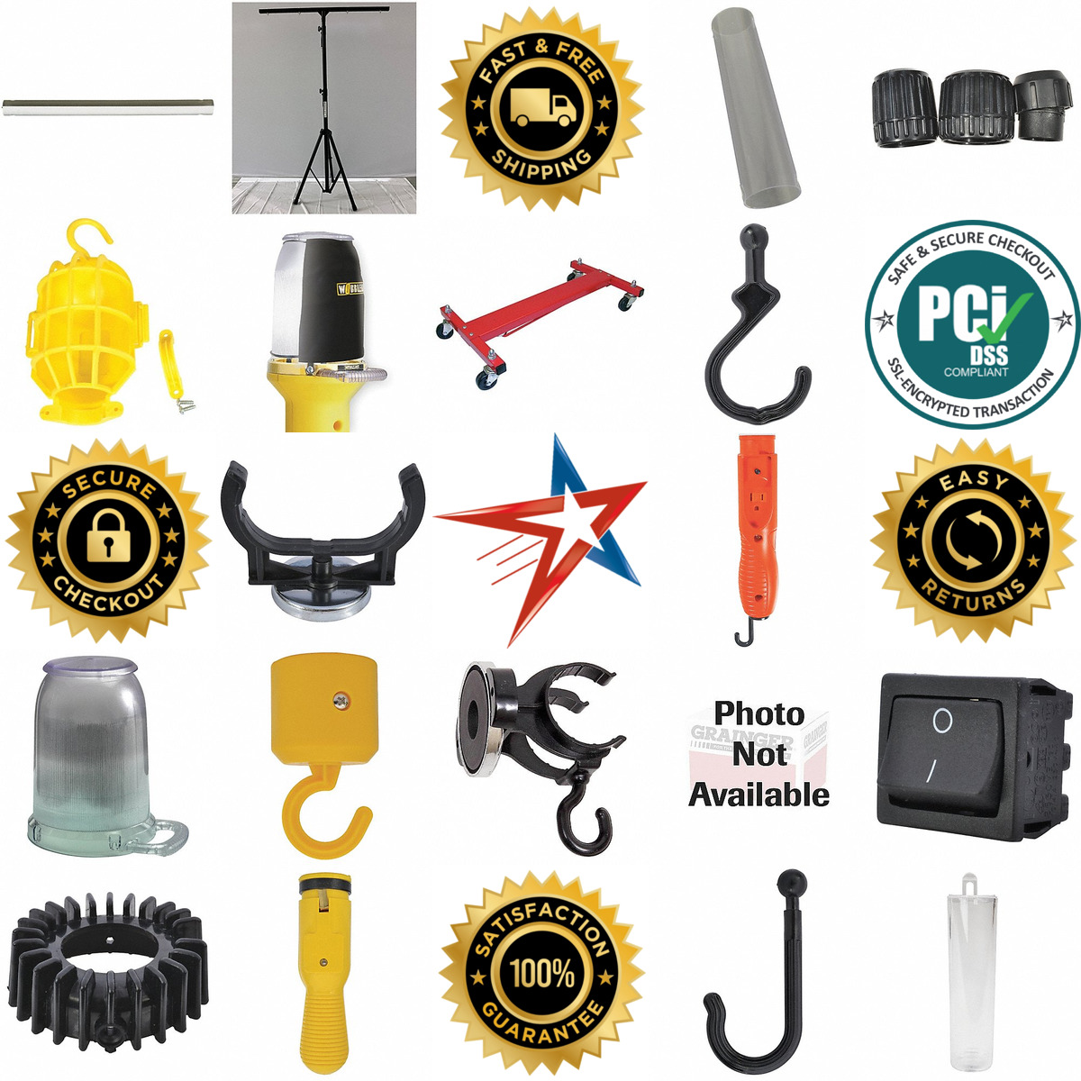 A selection of Job Site and Work Light Parts and Accessories products on GoVets