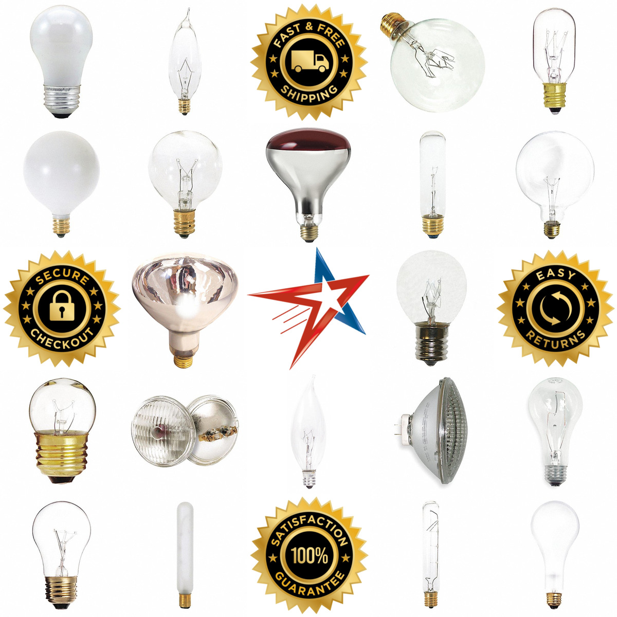 A selection of Incandescent Lamps and Bulbs products on GoVets