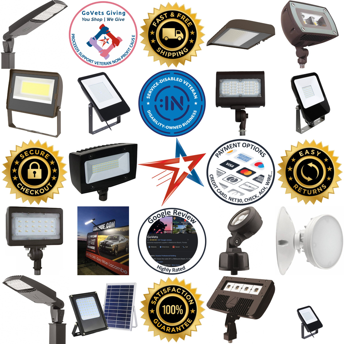 A selection of Floodlight Fixtures products on GoVets