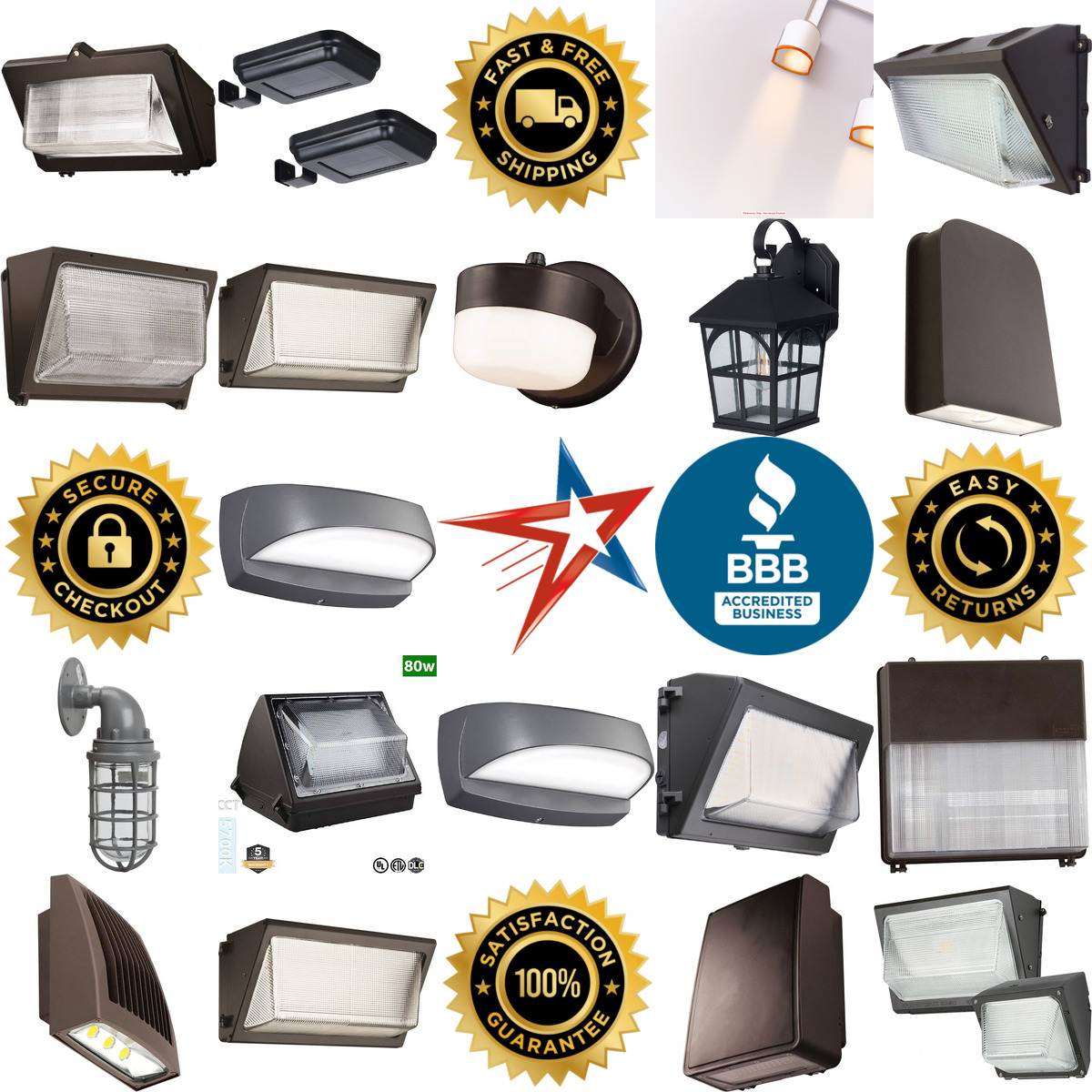 A selection of Wall Pack Light Fixtures products on GoVets