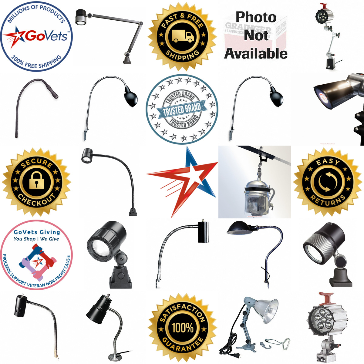 A selection of Adjustable Arm Machine Tool and Task Lights products on GoVets