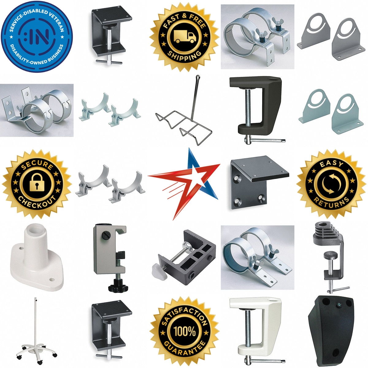 A selection of Task Light Mounting Hardware and Stands products on GoVets