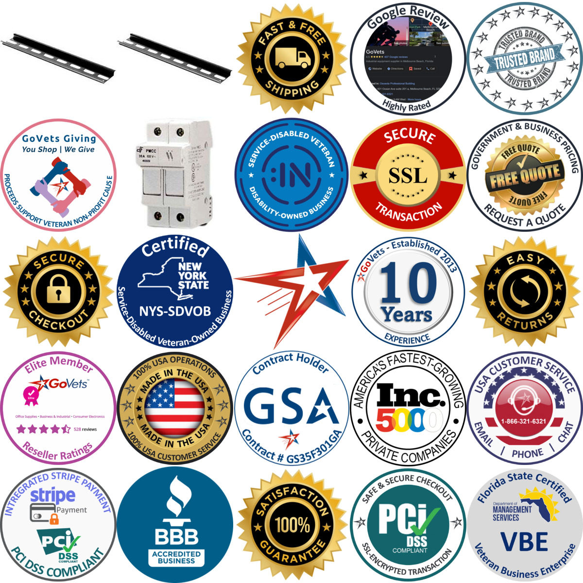 A selection of Power Distribution Blocks products on GoVets