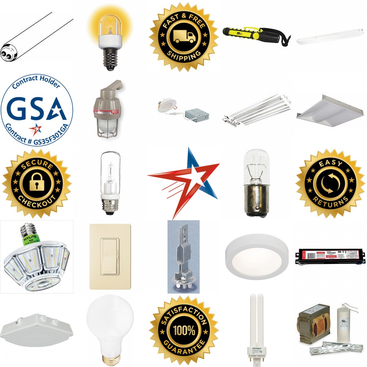 A selection of Lighting products on GoVets