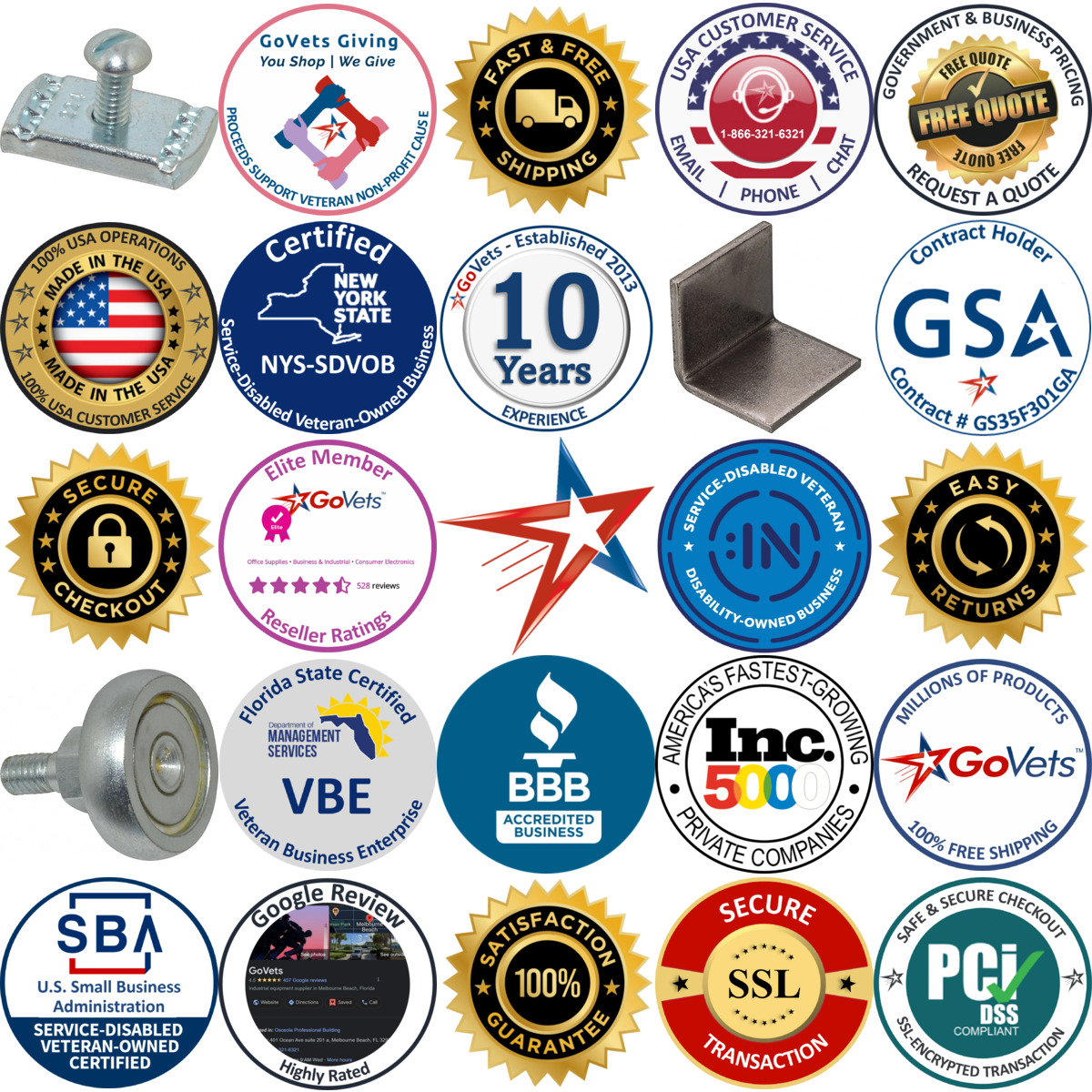 Millions of Products A selection of Roller Rail System Accessories products on GoVets