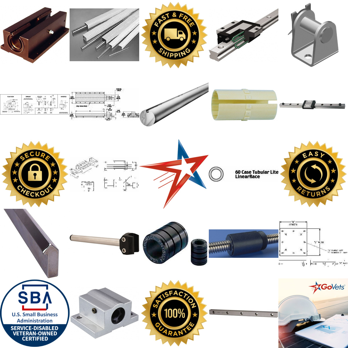 A selection of Linear Motion products on GoVets