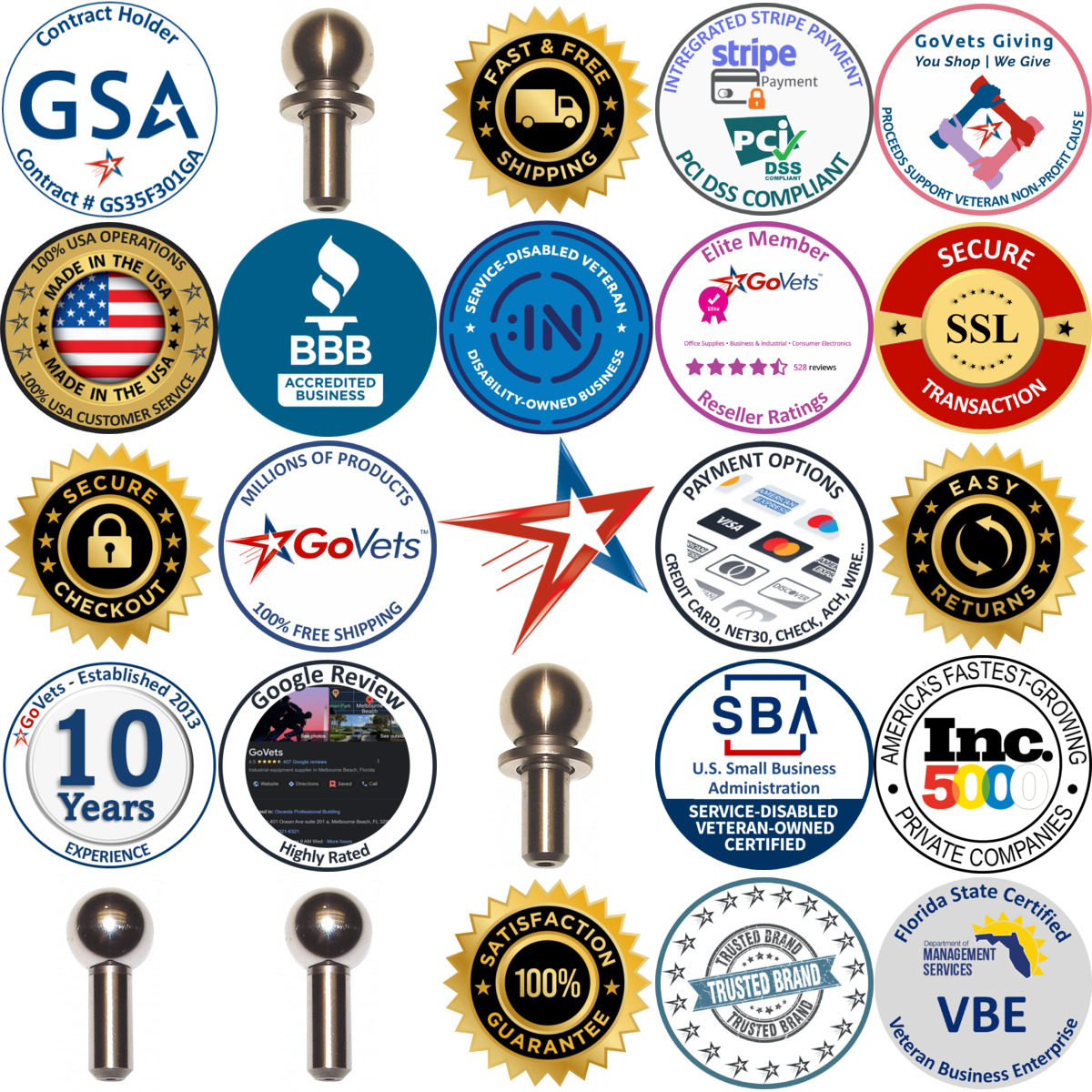 A selection of Morton Machine Works products on GoVets