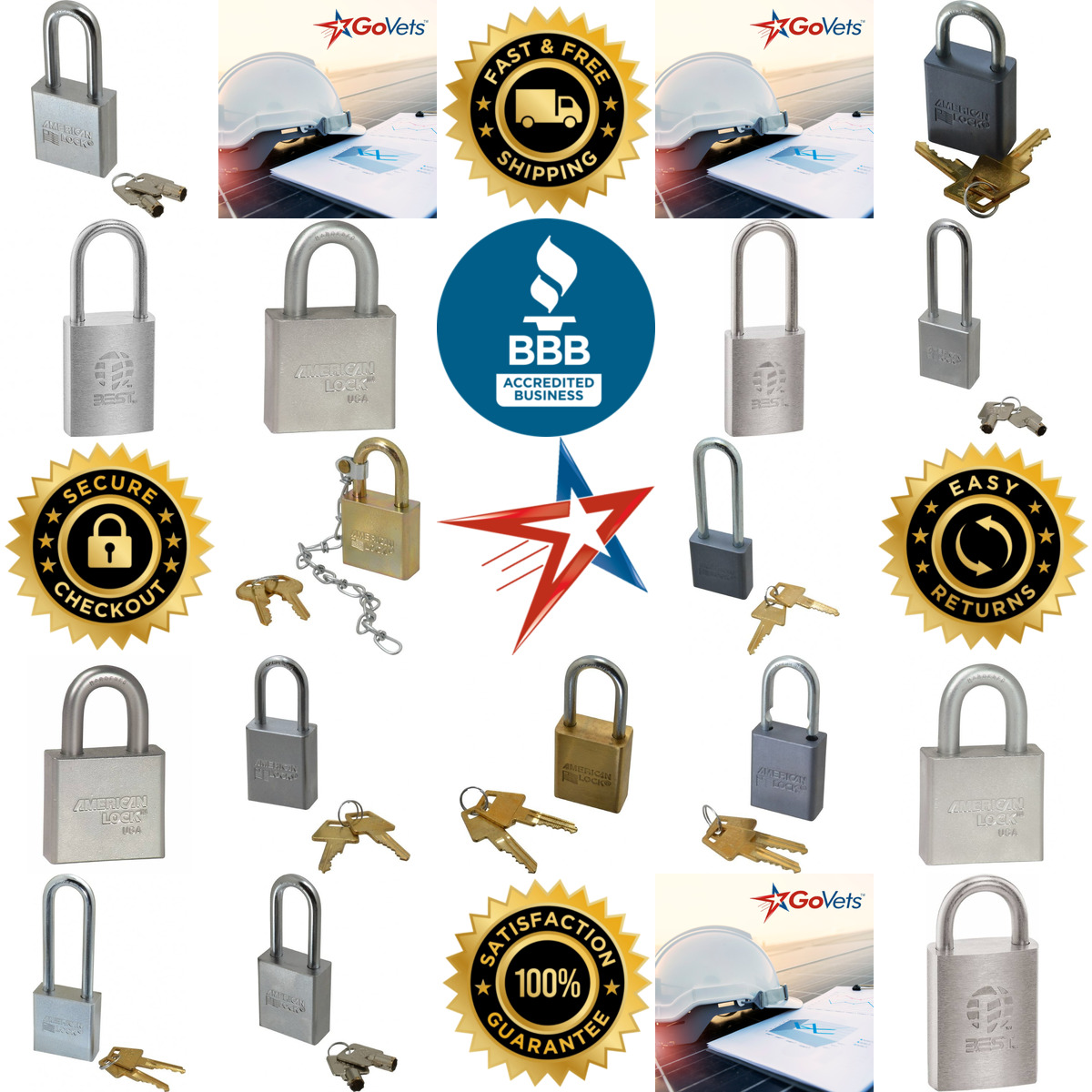 A selection of Padlocks products on GoVets