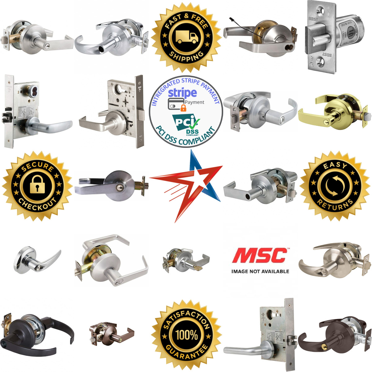 A selection of Lever Locksets products on GoVets