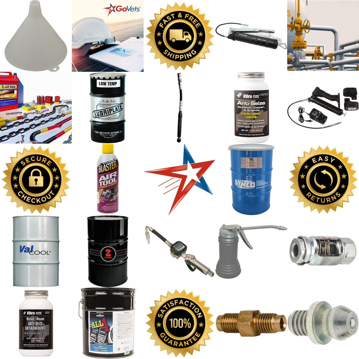A selection of Lubricants and Lubrication Equipment products on GoVets
